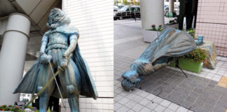 Danneggiata la statua di Capitan Harlock in Giappone