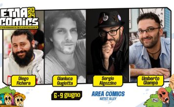 Etna Comics 2024 – Diego Fichera, Gianluca Gugliotta, Sergio Algozzino e Umberto Giampà ospiti in Artist Alley
