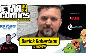 Il disegnatore di The Boys Darick W. Robertson ospite di Etna Comics 2024